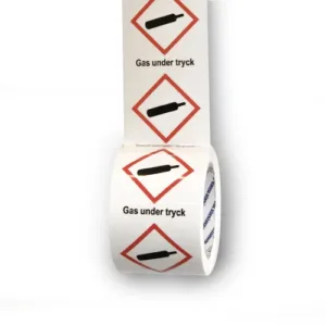 Faresymbol – Gass under trykk (75 mm)