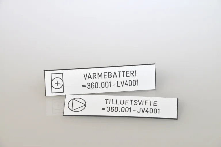 Merking av ventilasjonskanaler