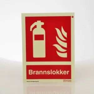 Etterlysende skilt Brannslokker fra Everlux